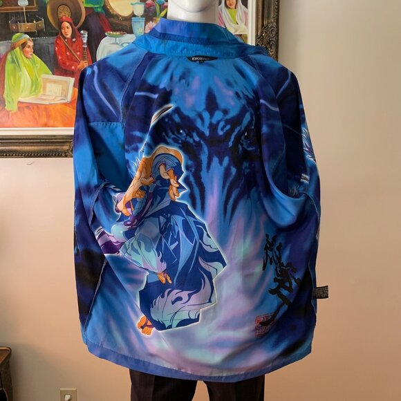Vintage EXCO Jeans Anime Button Up Bowling Shirt - Picture 6 of 10